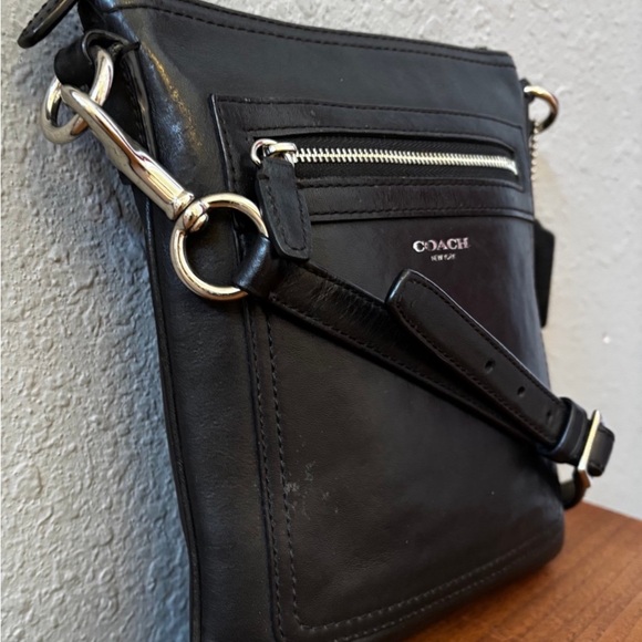 Coach Legacy Black Leather Slim Crossbody Bag - Picture 3 of 10